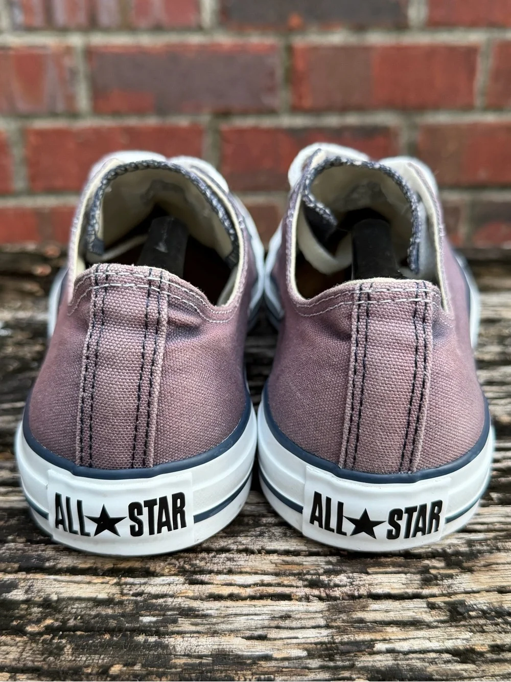 Converse Chuck Taylor All Star Unisex M-9 W-11 Blue Low Top Canvas Sneakers X2 - Picture 5 of 14